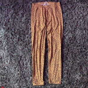 Soft cheetah print pants